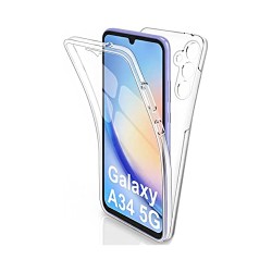 360º Silicon Case for Samsung Galaxy A34 Transparent 360º Silicon Case for Samsung Galaxy A34 Transparent